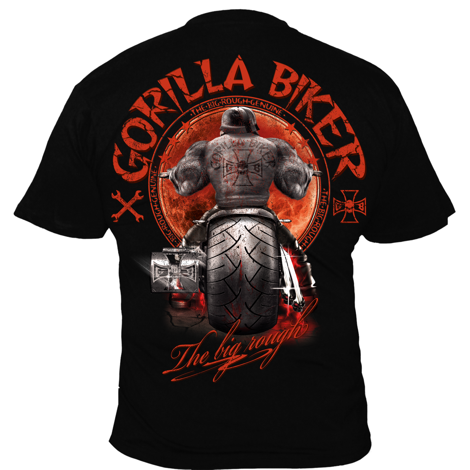 Limited Sonderdruck 2025 T-Shirt ( Gorilla Biker GB87 Santa Rider )
