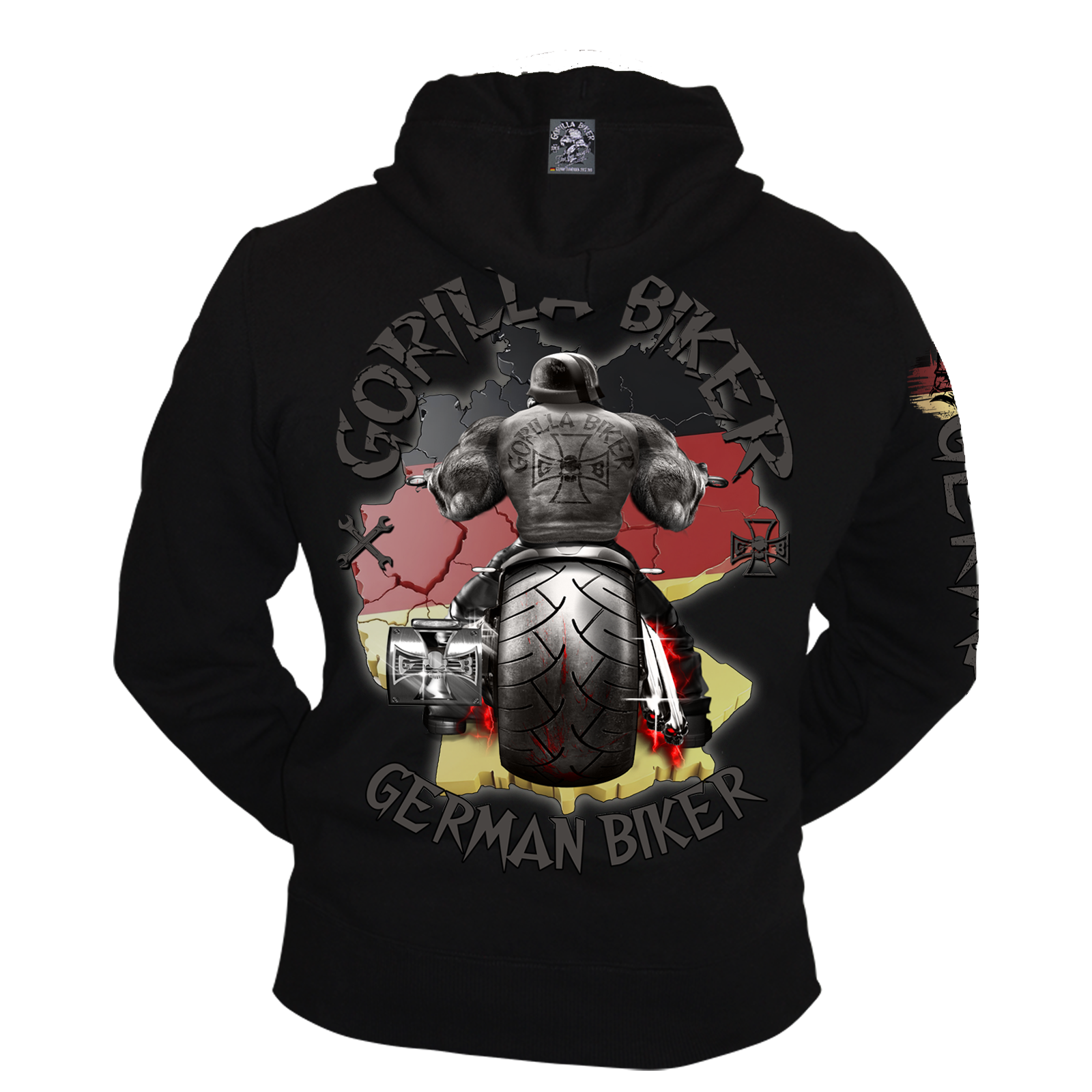 Herren Premium Kapuzenjacke ( GBGB Gorilla Biker Germany )