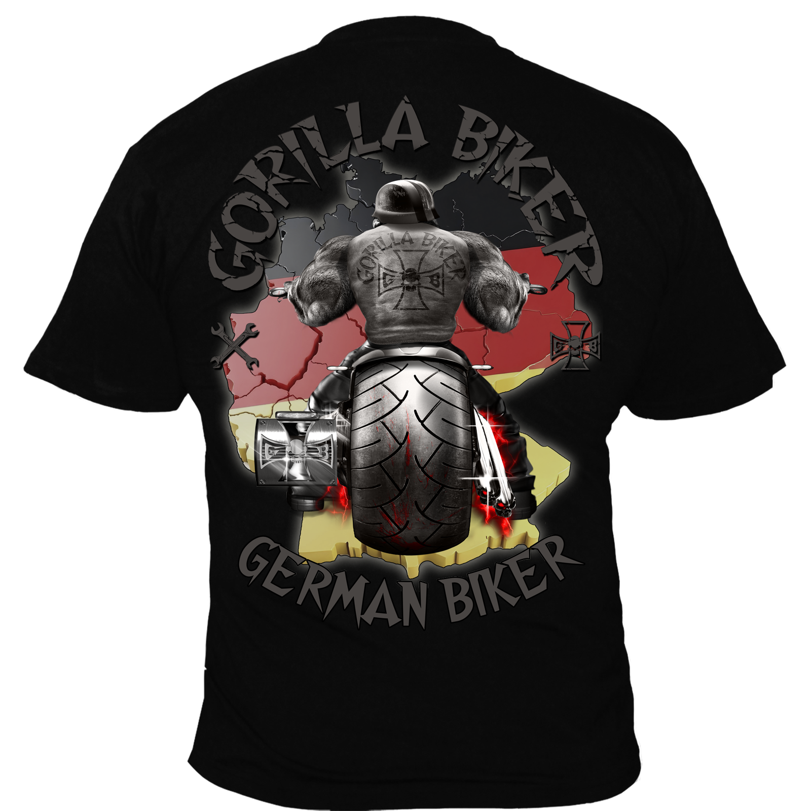 Herren T-Shirt ( GBGB Gorilla Biker Germany )