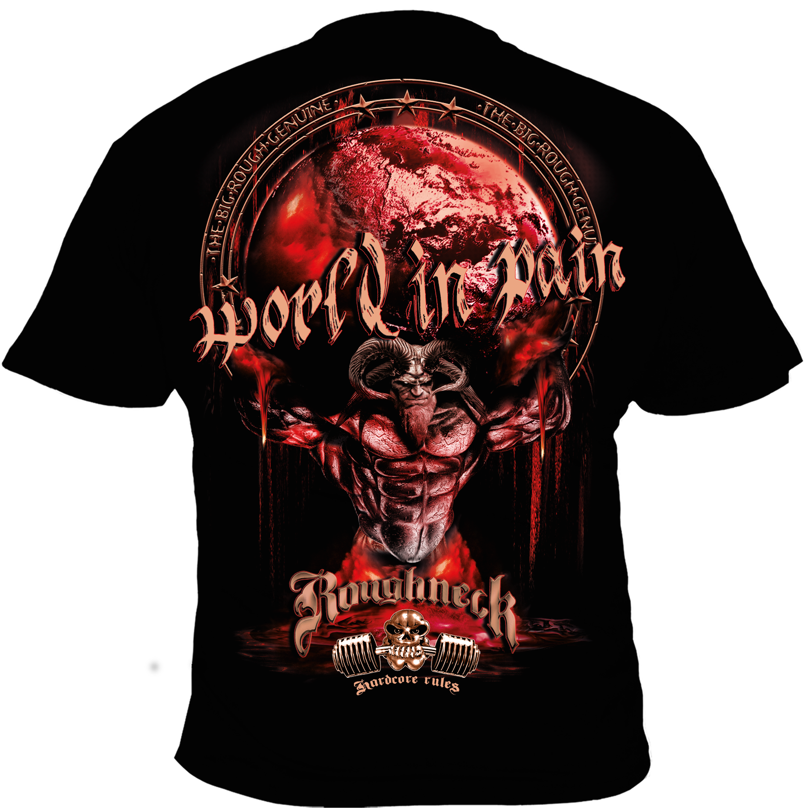 Herren T-Shirt ( MR48N Roughneck World in Pain )