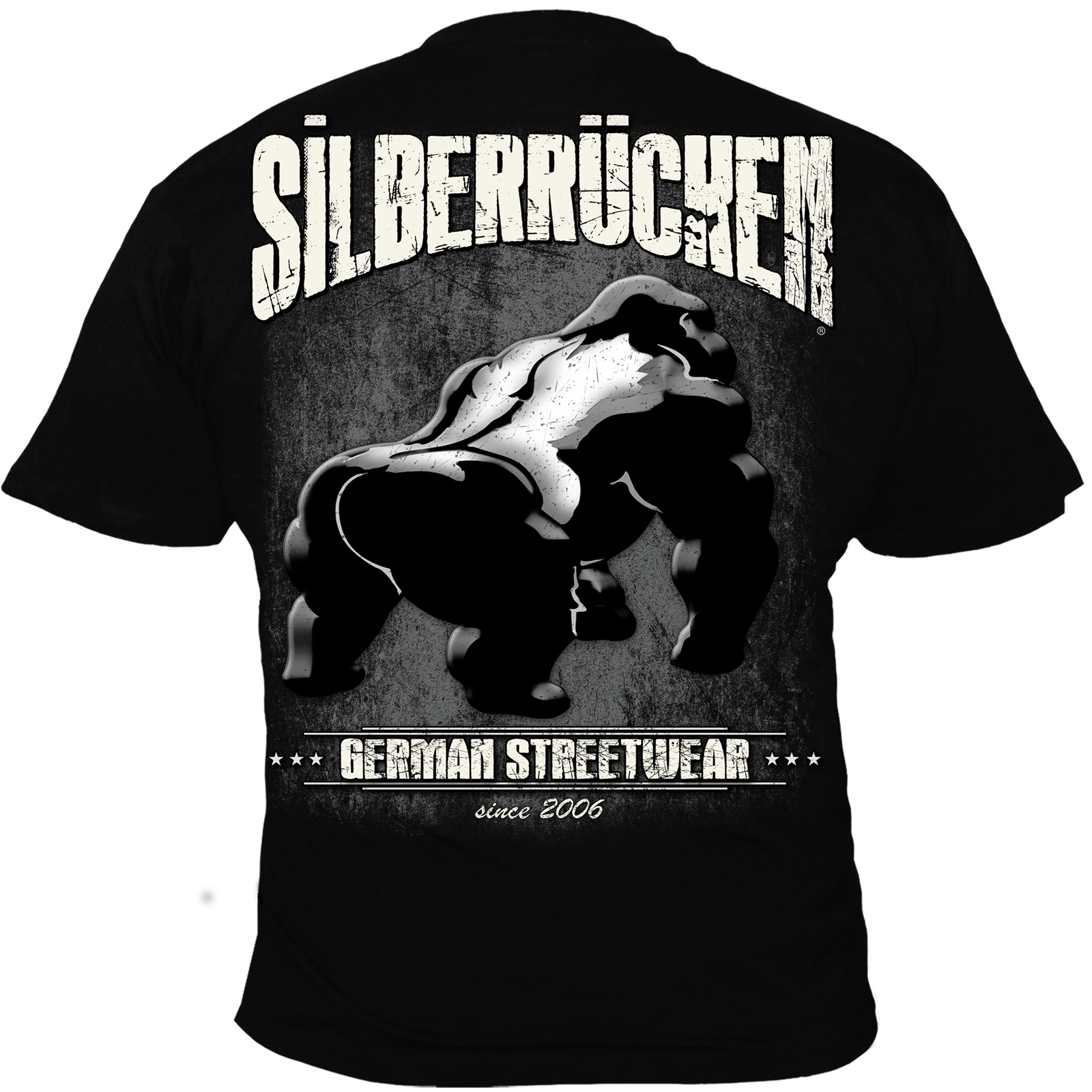 Herren T-Shirt ( Silberrücken SR163 Grundmotiv )