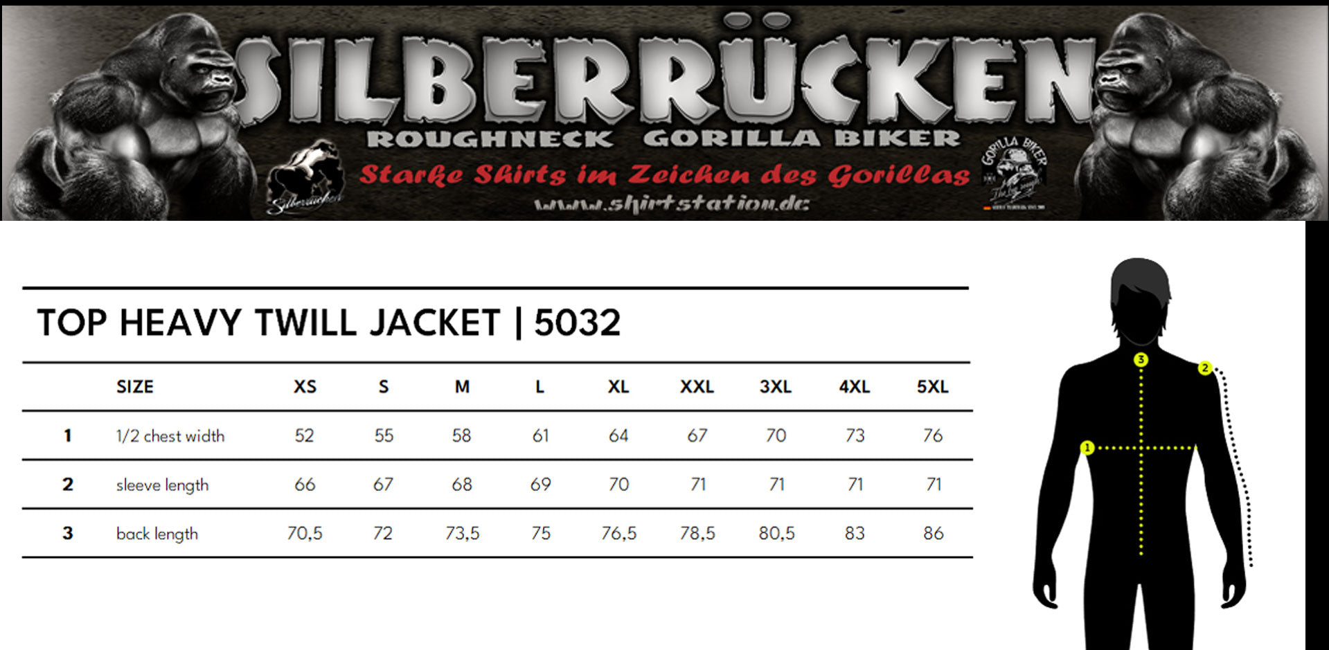 Holzfällerjacke (  Silberrücken SR2022F )