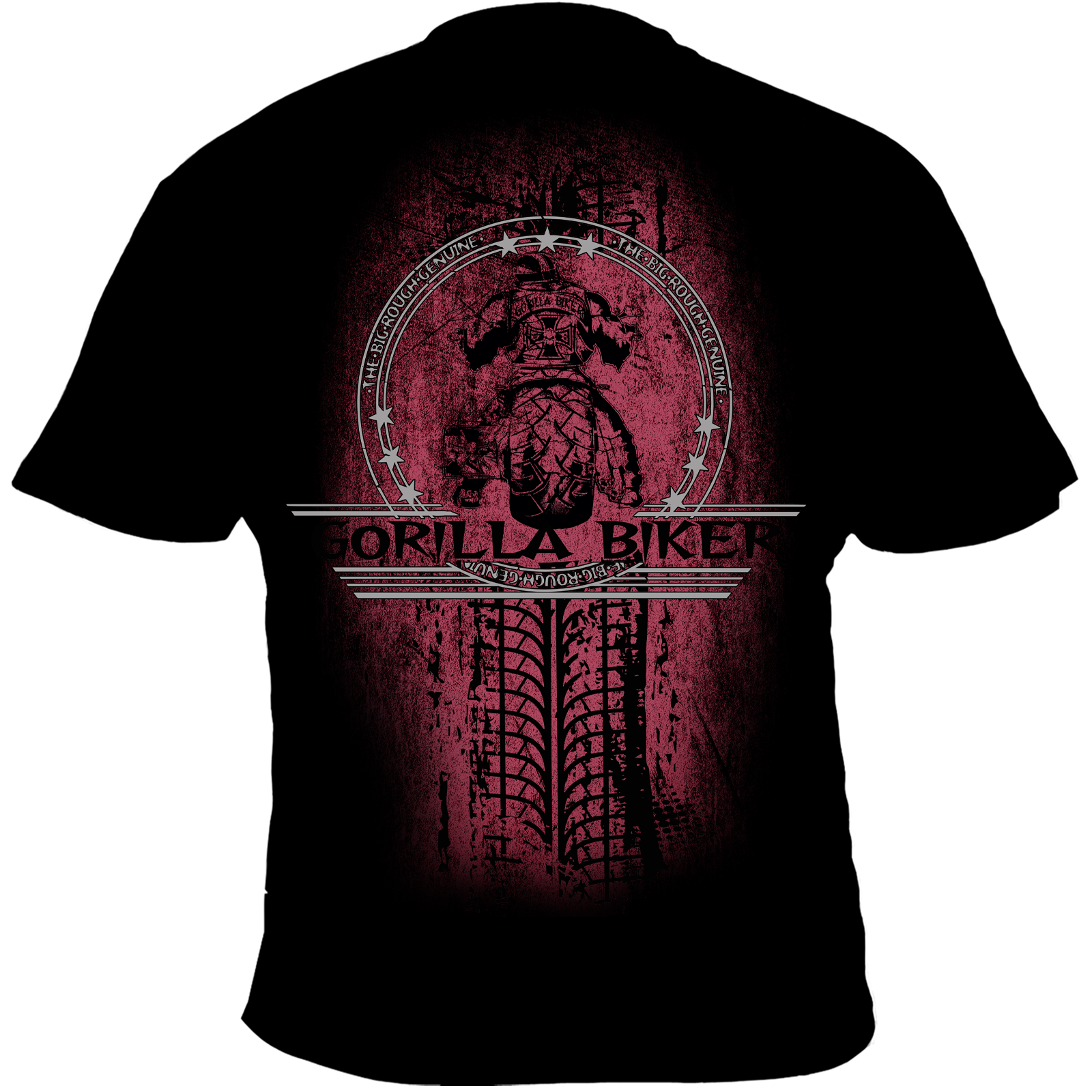 T-Shirt ( Schwarz GB45 Gorilla Biker Roadstop )