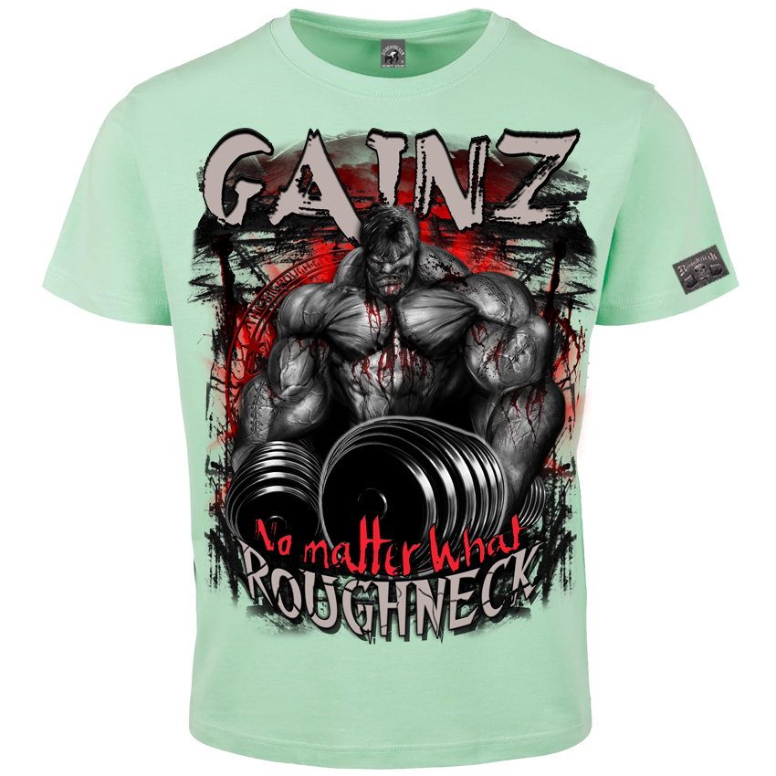 T-Shirt ( MR52 Roughneck Gainz) Frontdruck