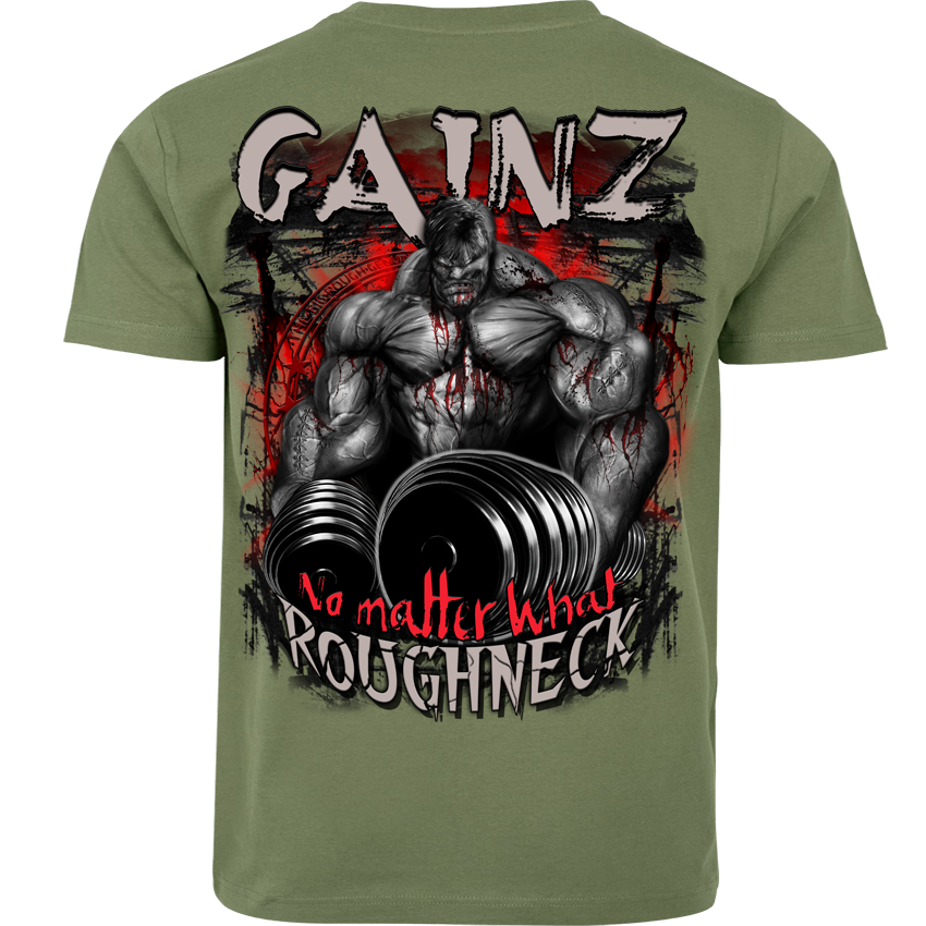 T-Shirt ( MR52 Roughneck Gainz) Rückendruck