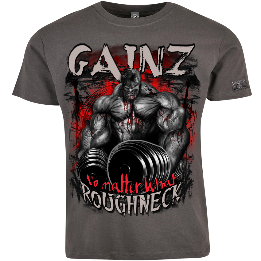 T-Shirt ( MR52 Roughneck Gainz) Frontdruck