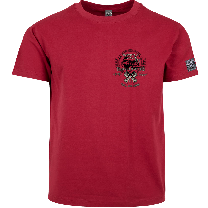 T-Shirt ( GB77 Gorilla Biker Trouble ) Backprint