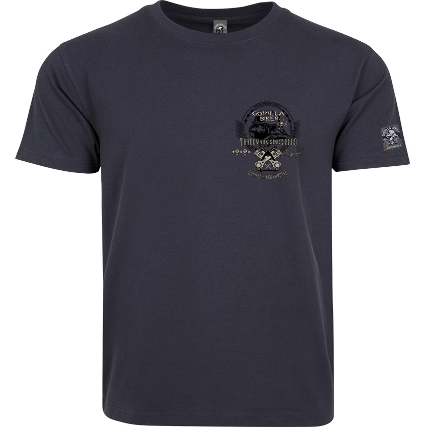 T-Shirt ( GB77 Gorilla Biker Trouble ) Backprint