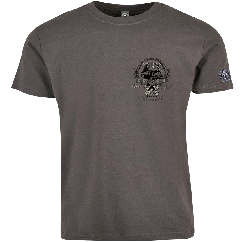 T-Shirt ( GB77 Gorilla Biker Trouble ) Backprint