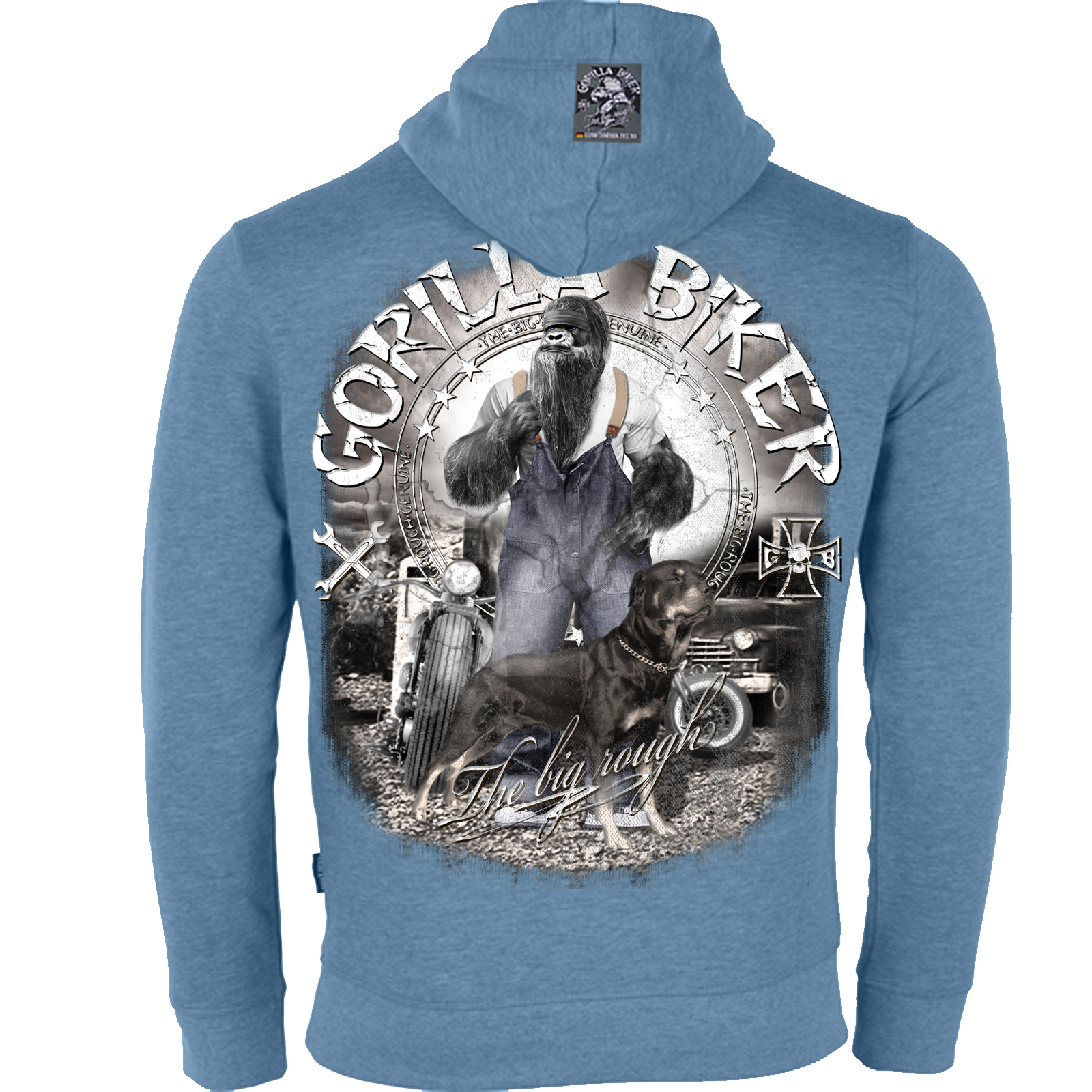 Herren Premium Hoodie ( GB80B Gorilla Biker Old Boy Dan )