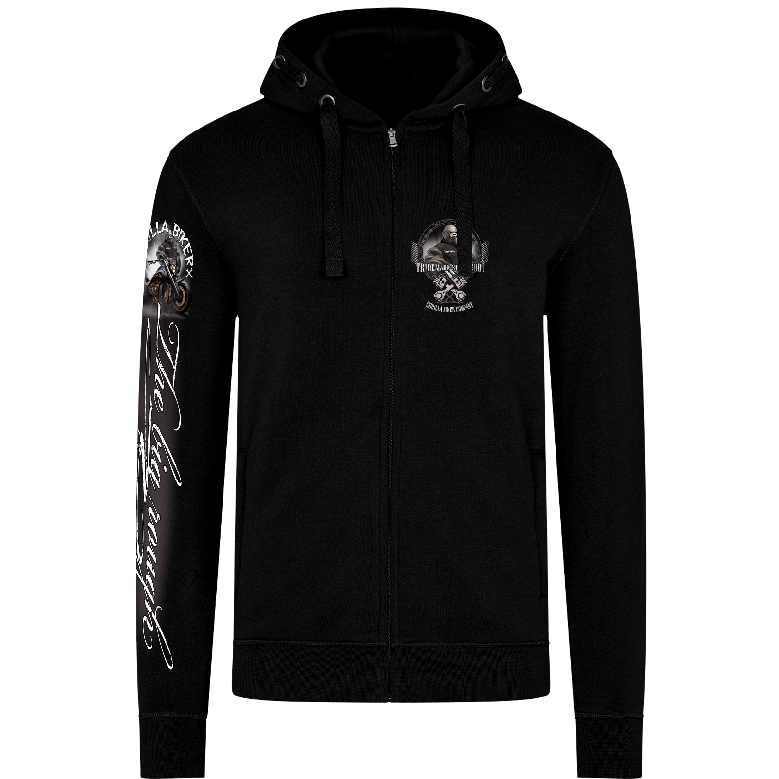 Herren Premium Kapuzenjacke ( Gorilla Biker GB84 Gorilla Hoss  )