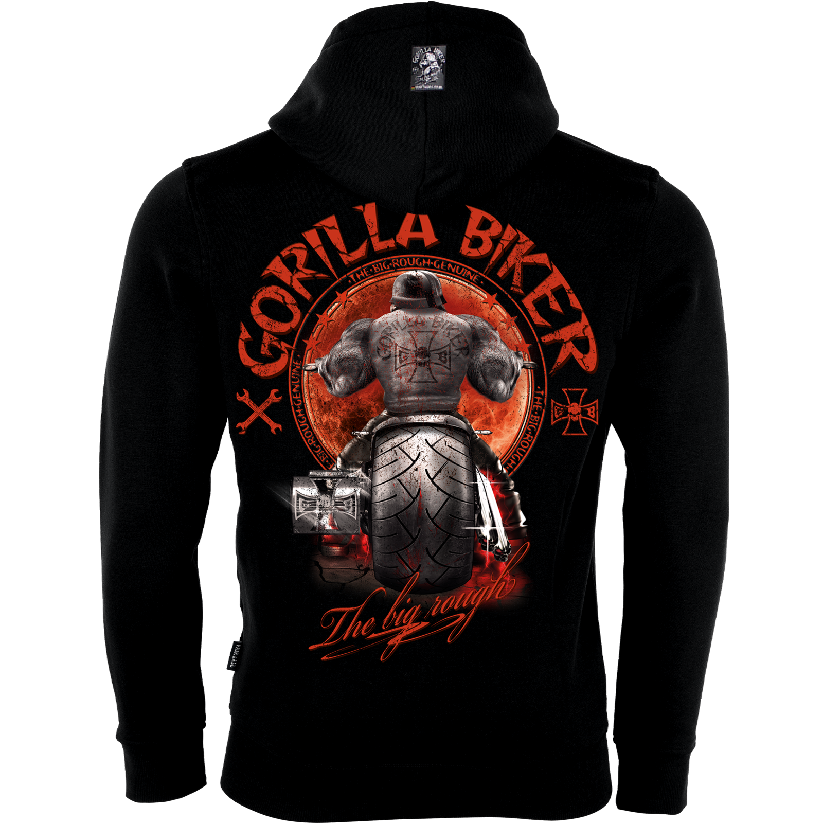 Limited Sonderdruck 2025 Herren Premium Kapuzenjacke  ( Gorilla Biker GB87 Santa Rider   )