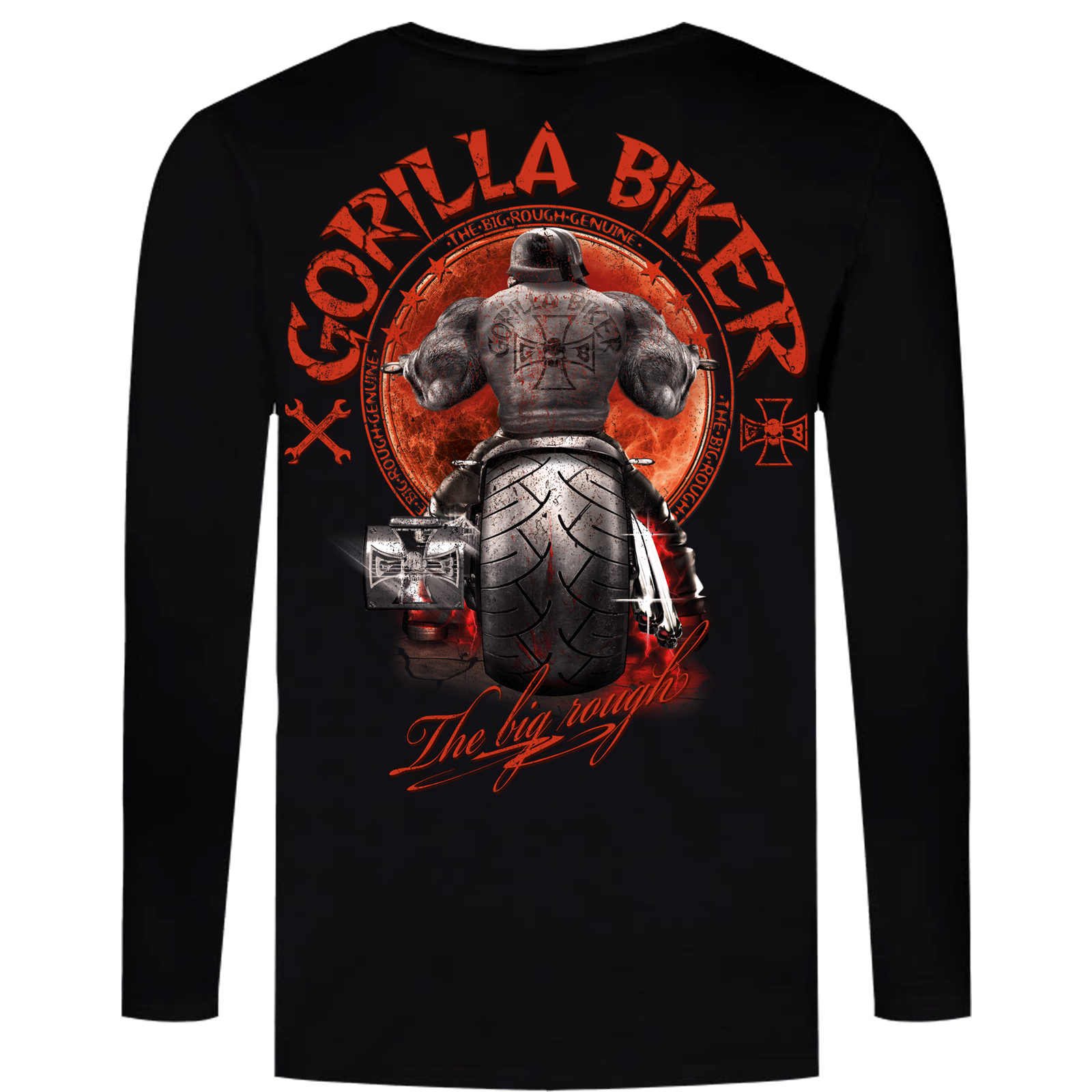 Limited Sonderdruck 2025 Longsleeve ( Gorilla Biker GB87 Santa Rider  )