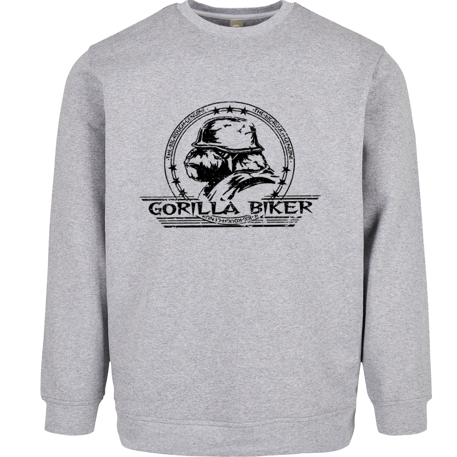 Premium Sweatshirt ( Gorilla Biker GBF Logo Flock )