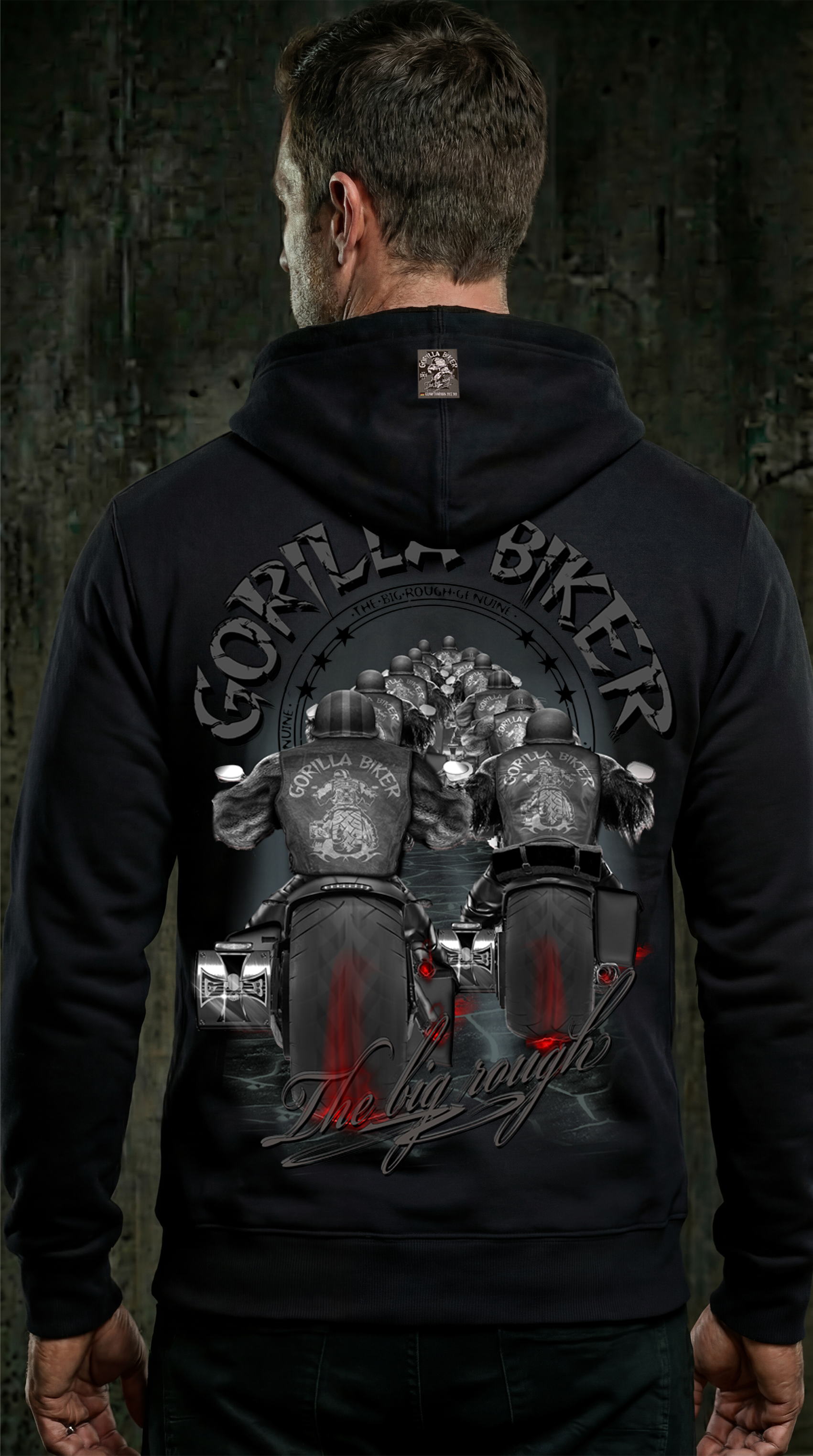 Limited Edition 2026 Herren Premium Kapuzenjacke ( Gorilla Biker GBL2026 )