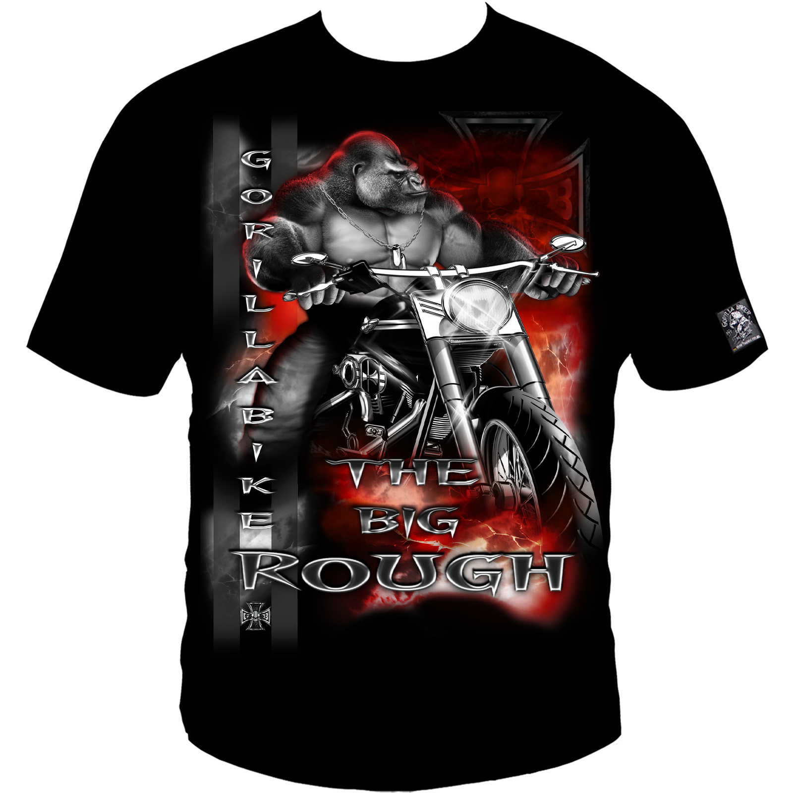 Herren T-Shirt ( GBR2 Gorilla Biker Let´s go )