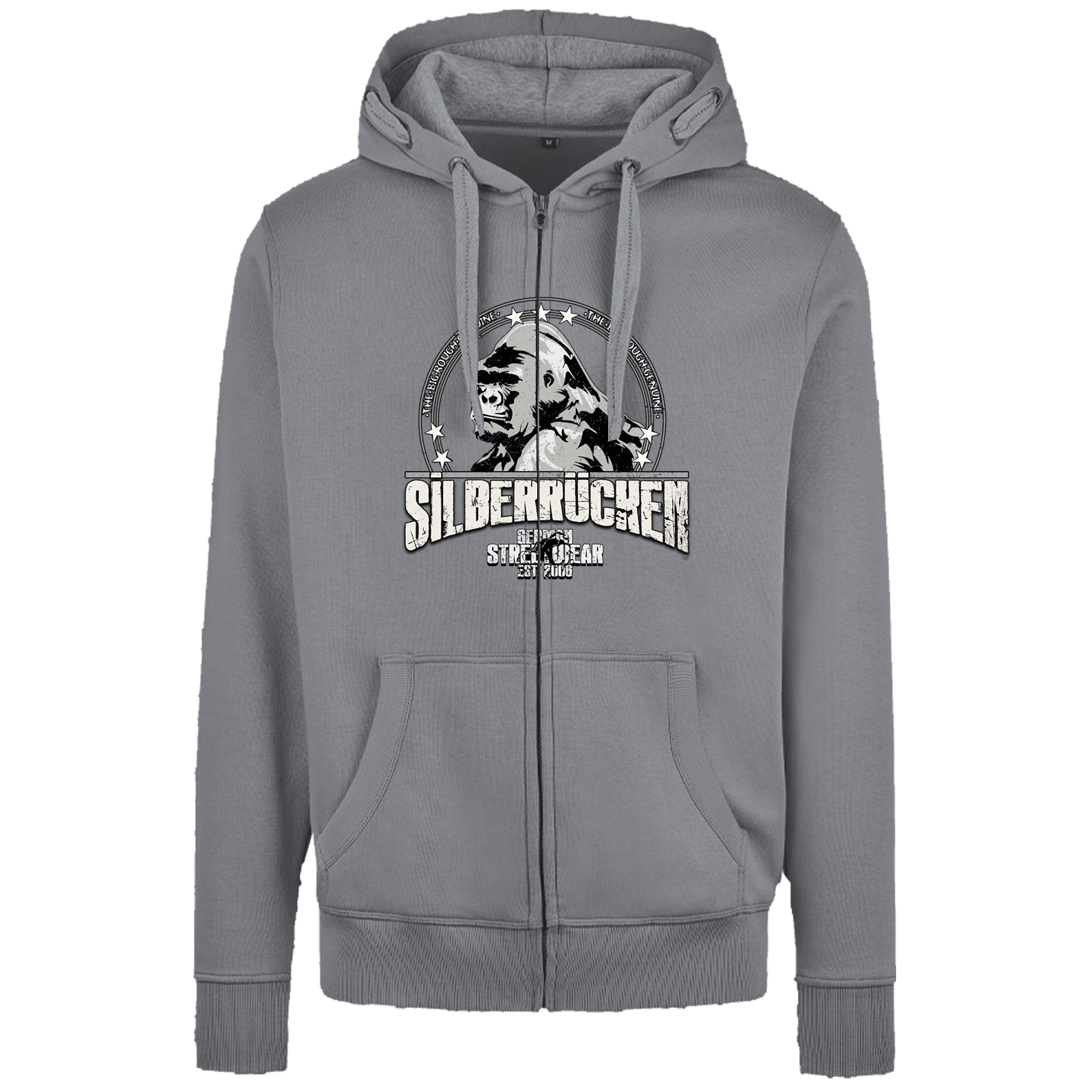 Herren Premium Kapuzenjacke ( Silberrücken SR2022L Logo )