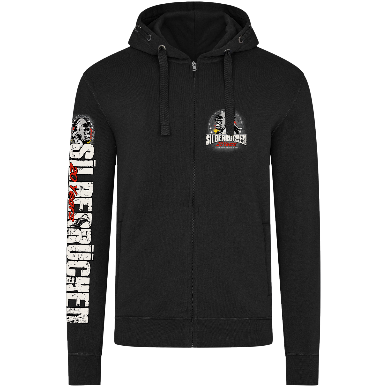 Limited Edition Premium Kapuzenjacke ( Silberrücken SR20Y 20 Jahre Jubiläum )