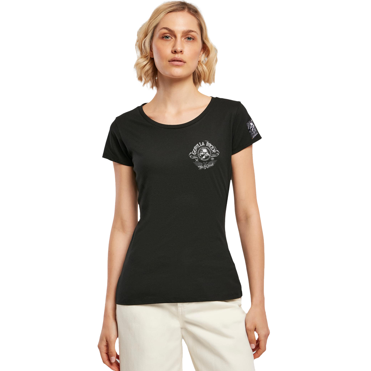 Damen T-Shirt ( GB5SG Gorilla Biker Big Wheel )