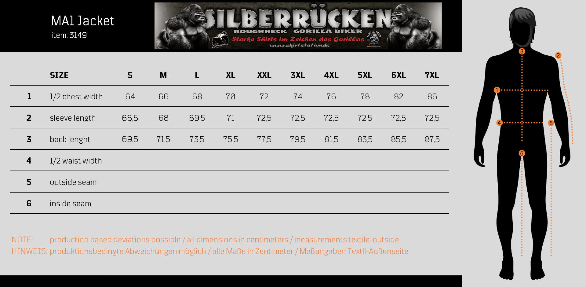 Bomberjacke  ( Gorilla Biker GB44 )