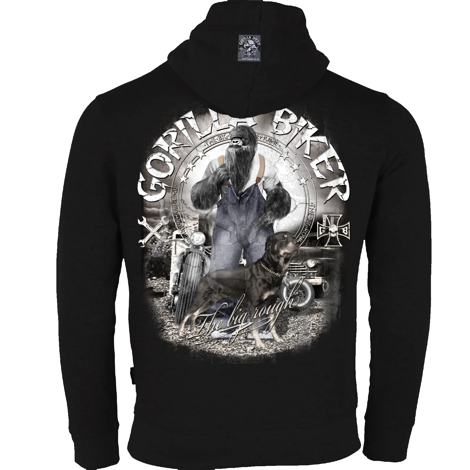 Herren Premium Kapuzenjacke ( Gorilla Biker GB80B Old Boy Dan )