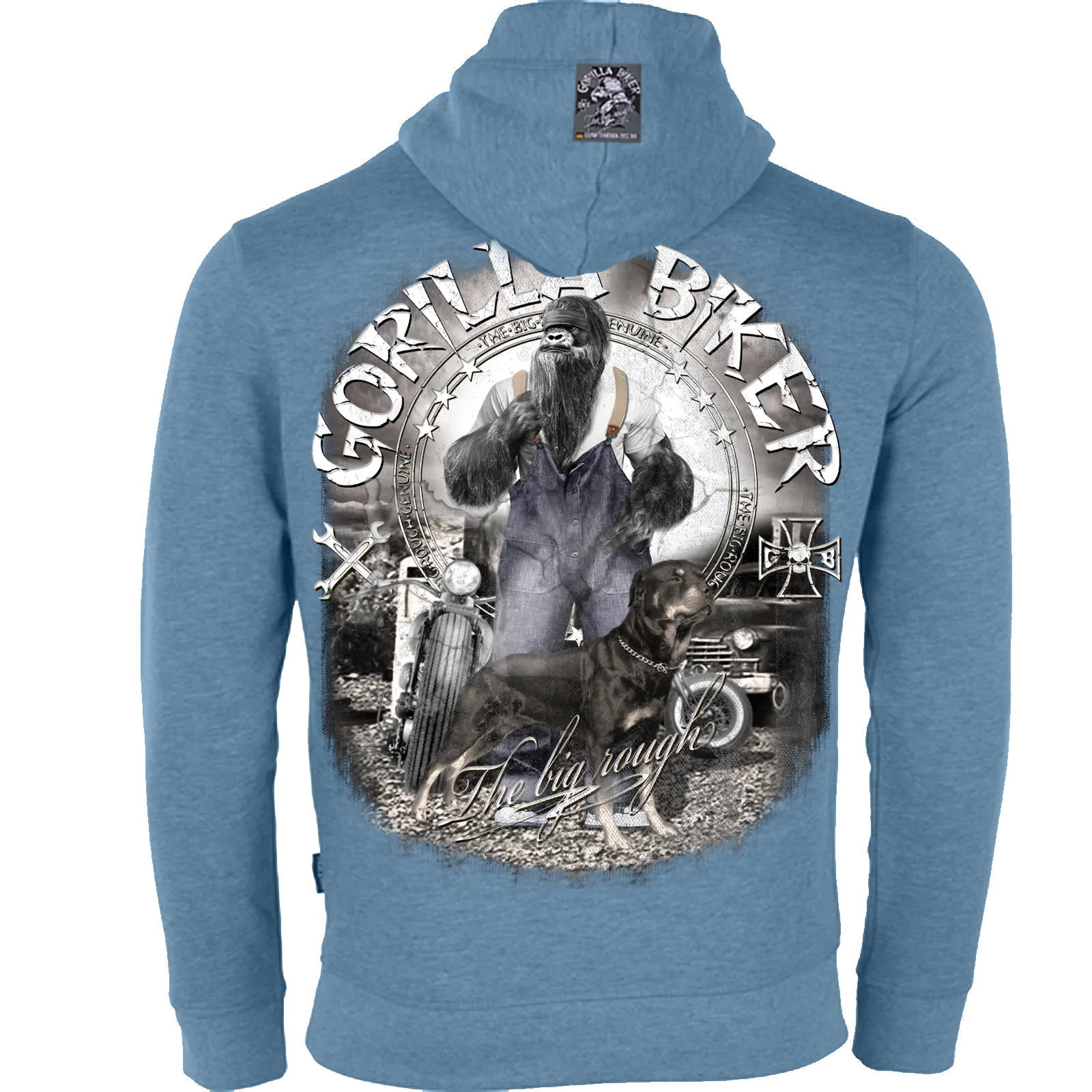 Herren Premium Kapuzenjacke ( Gorilla Biker GB80B Old Boy Dan )