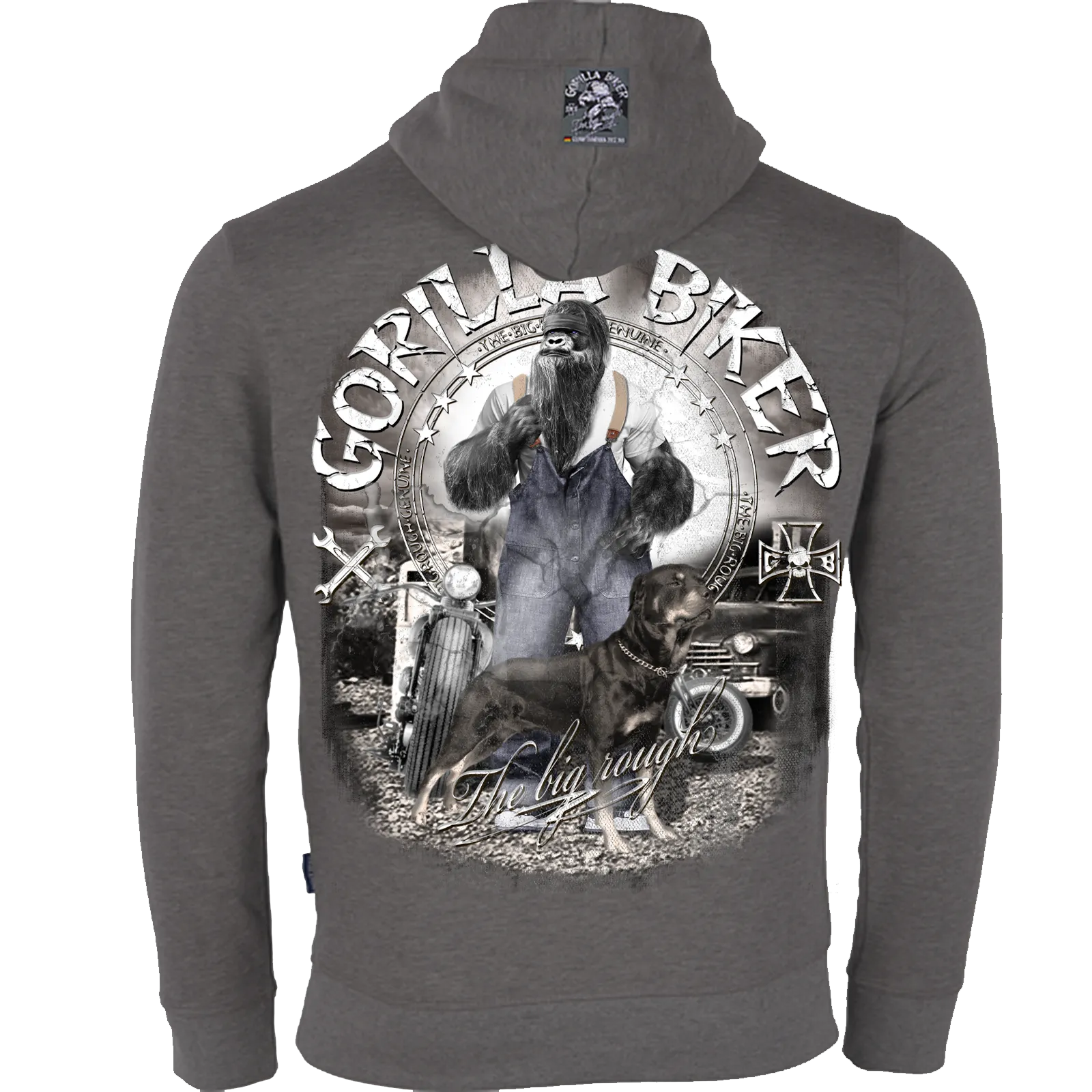 Herren Premium Kapuzenjacke ( Gorilla Biker GB80B Old Boy Dan )