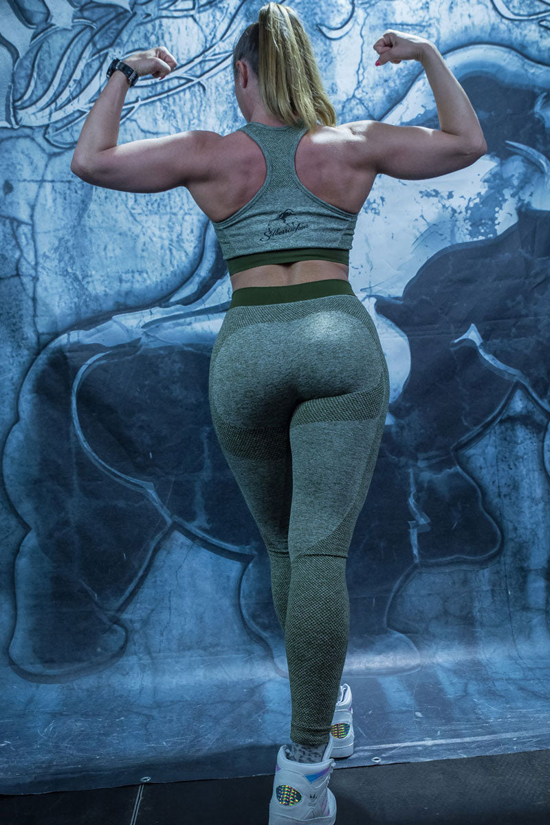 Damen Seamless Multi-Sport Sculpt Leggings ( SR101 Silberrücken Grundmotive )