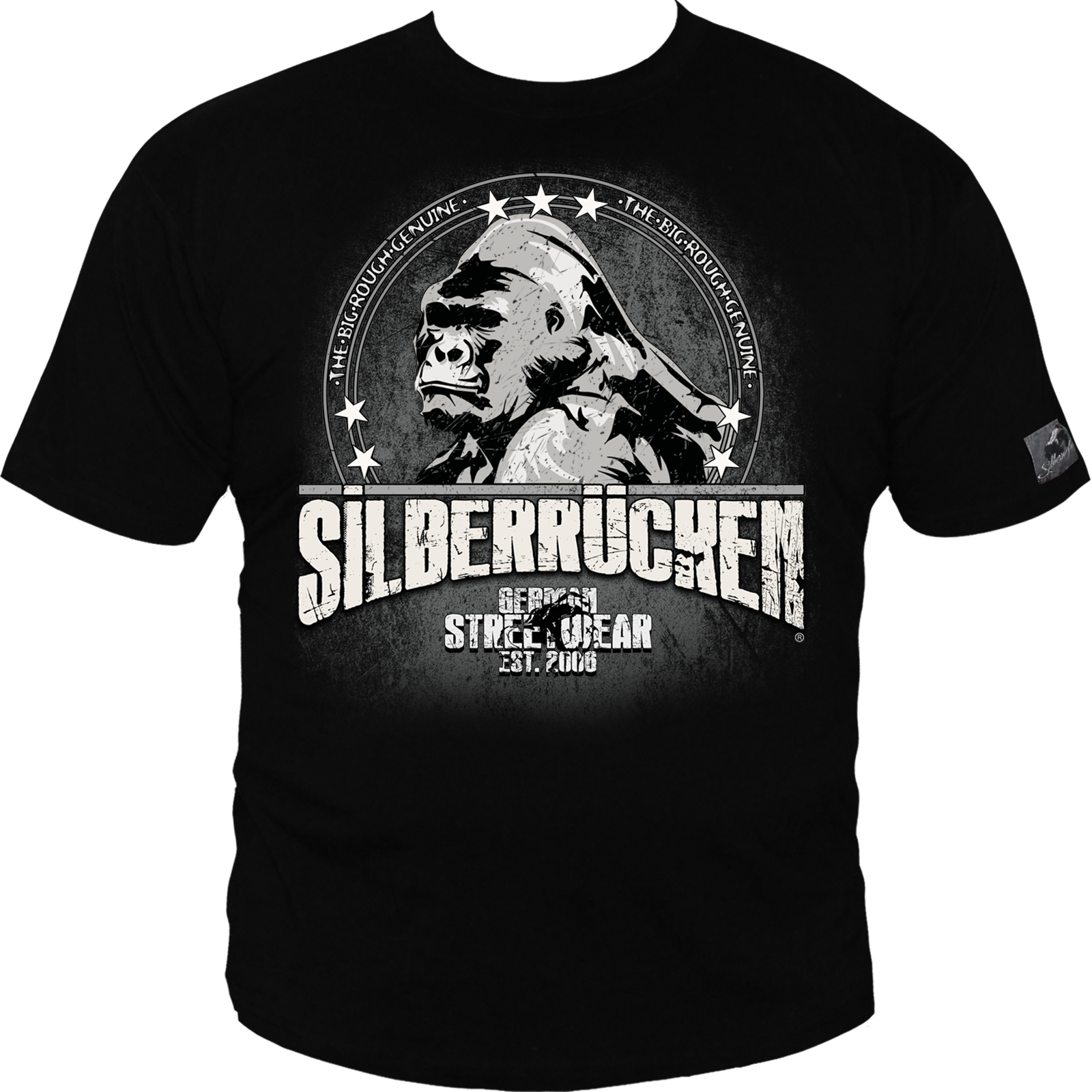 Herren T-Shirt ( Silberrücken SR163 Grundmotiv )